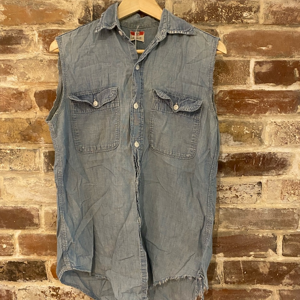 Vintage Sleeveless Big Mac Chambray